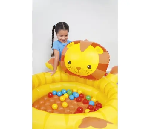 Bestway 52261 DMUCHANY BASENIK Z PIŁKAMI LEW 111cm x 98cm x 61.5cm