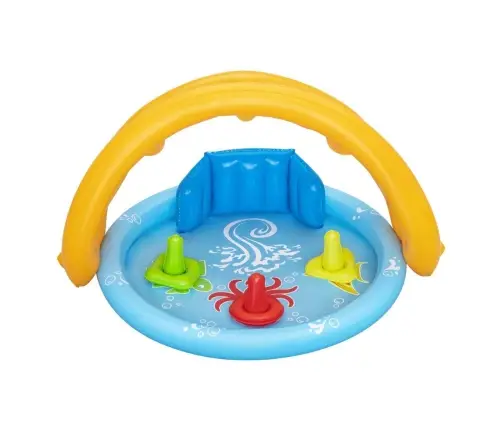 Bestway 52568 Basenik dmuchany z daszkiem, oparciem i sorterem 1.15m x 89cm x 76cm