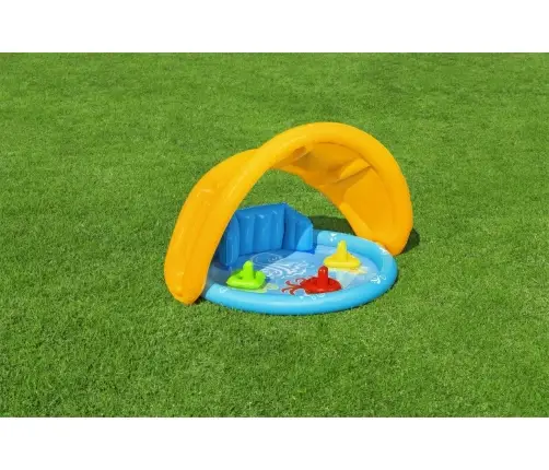 Bestway 52568 Basenik dmuchany z daszkiem, oparciem i sorterem 1.15m x 89cm x 76cm