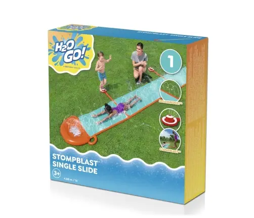 Bestway 52718 Ślizgawka pojedyncza ze spryskiwaczami H2OGO! StomBlast 4.88m