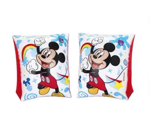 Bestway 91002 Disney Rękawki do nauki pływania Mickey i Przyjaciele 23cm x 15cm