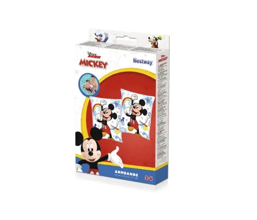 Bestway 91002 Disney Rękawki do nauki pływania Mickey i Przyjaciele 23cm x 15cm