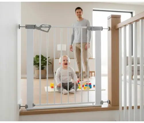 Bramka zabezpieczająca Barierka na schody Guardy 83 White