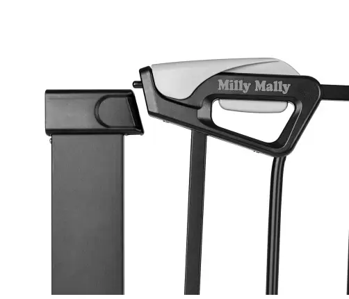 Bramka zabezpieczająca Barierka na schody z rozszerzeniami Guardy 104 Black