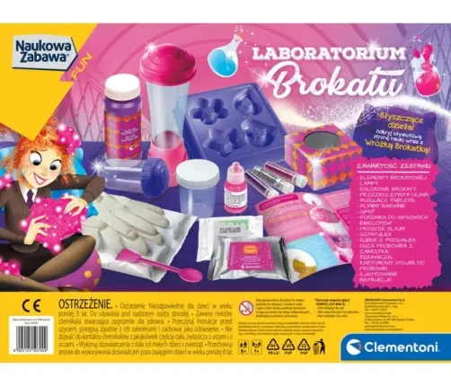 Clementoni Naukowa Zabawa Lab 50700 Laboratorium Brokatu