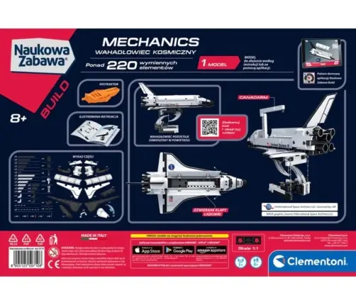 Clementoni Naukowa Zabawa Lab 50710 Laboratorium Mechaniki - Wachadłowiec Kosmiczny