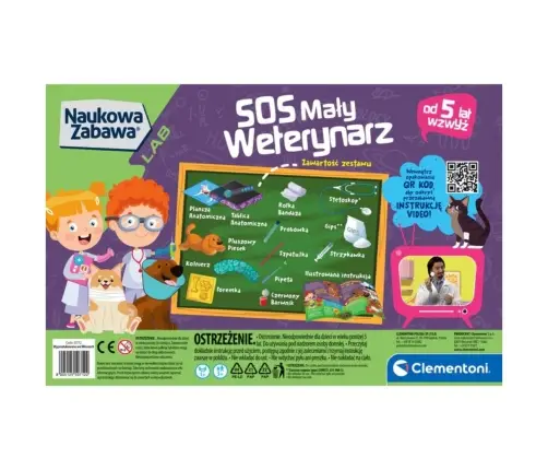 Clementoni Naukowa Zabawa Lab 50712 S.O.S Mały Weterynarz