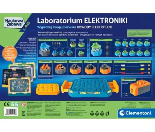 Clementoni Naukowa Zabawa Lab 50727 Laboratorium Elektroniki