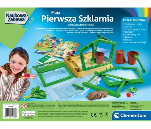 Clementoni Naukowa Zabawa Lab 50861 Moja Pierwsza Szklarnia