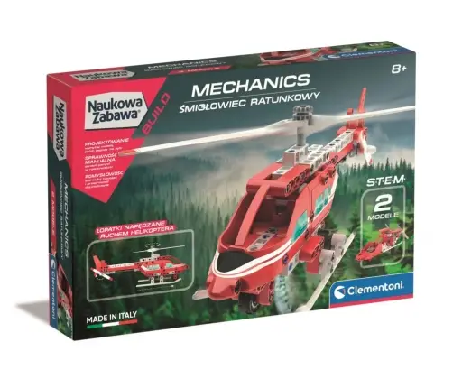 Clementoni Naukowa zabawa. Laboratorium mechaniki. Śmigłowiec ratunkowy 50753