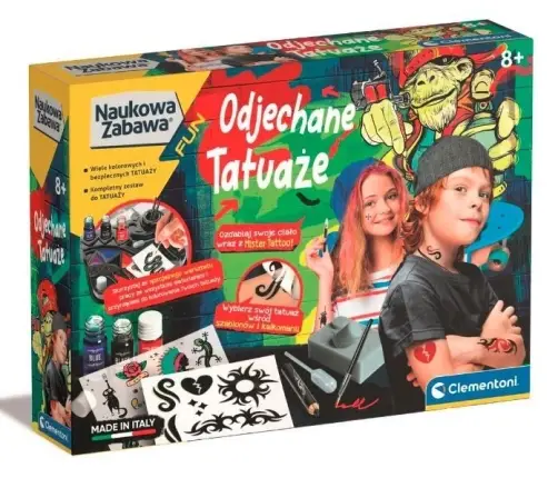 Clementoni Naukowa zabawa. Odjechane tatuaże 50721