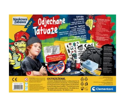 Clementoni Naukowa zabawa. Odjechane tatuaże 50721