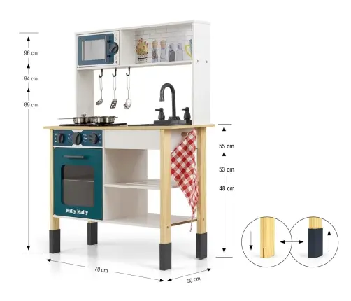 Drewniana kuchnia Astrid Ocean Drewniana kuchnia Astrid Ocean