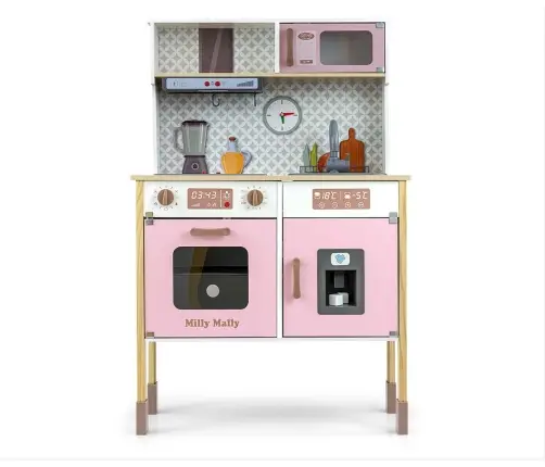 Drewniana kuchnia Bjorn - Pink