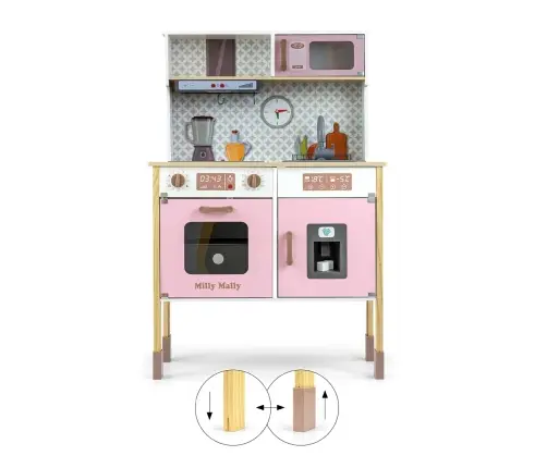 Drewniana kuchnia Bjorn - Pink