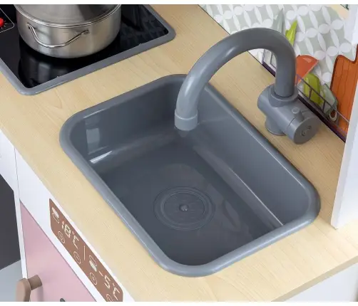 Drewniana kuchnia Bjorn - Pink