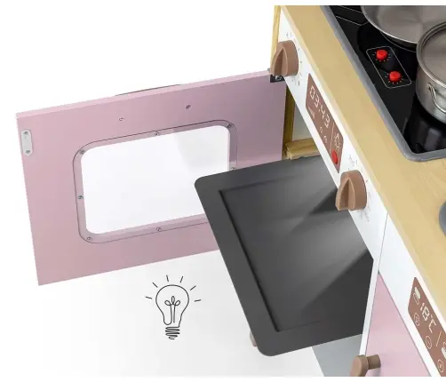 Drewniana kuchnia Bjorn - Pink