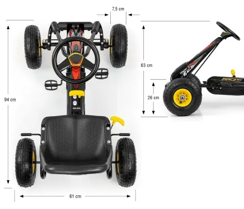 Velokarts Milly Mally Thor Black