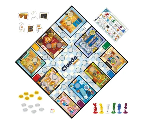 HASBRO GRA CLUEDO JUNIOR 2w1 POLSKA WERSJA
