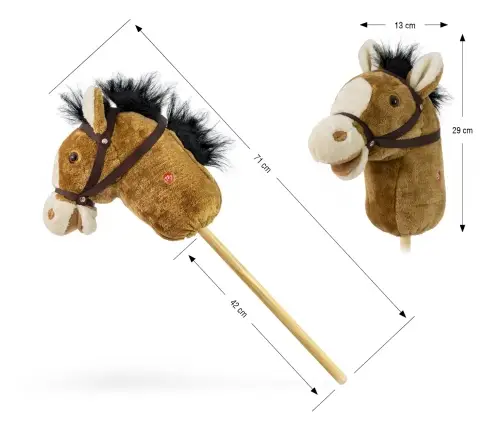 Hobby Koń na Kiju Light Brown