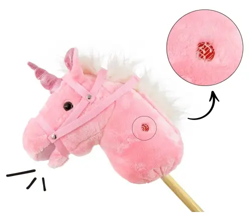 Hobby Koń na Kiju Pink