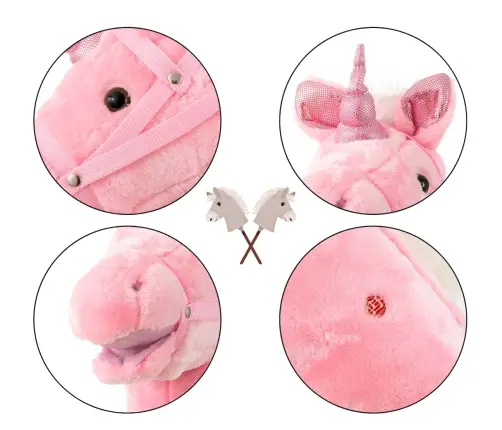 Hobby Koń na Kiju Pink