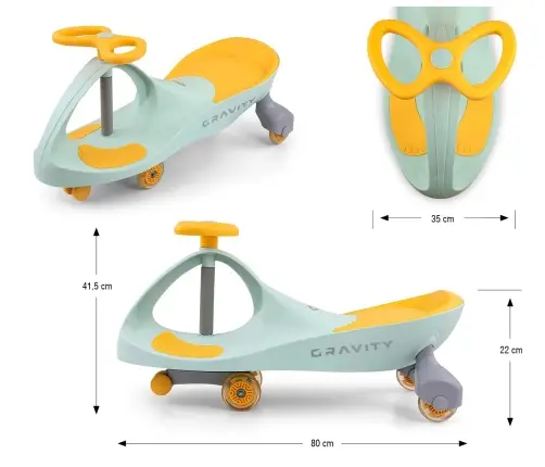 Jeździk Grawitacyjny Gravity Lime Yellow