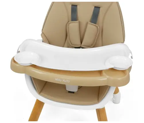Krzesełko do karmienia 2w1 Malmo Beige Krzesełko do karmienia 2w1 Malmo Beige