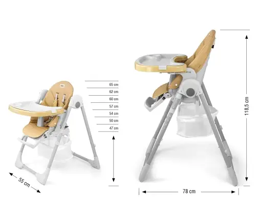 Barošanas krēsls Milly Mally Bueno Beige