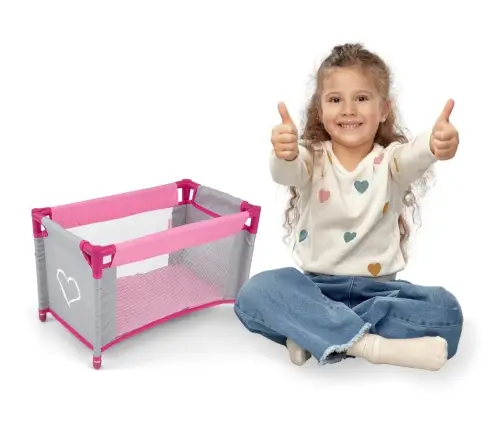 Łóżeczko dla lalek Lisa Prestige Pink