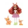 Mattel Enchantimals HNT60 Zestaw Lalka Fennec Fox i Rodzina Lisków