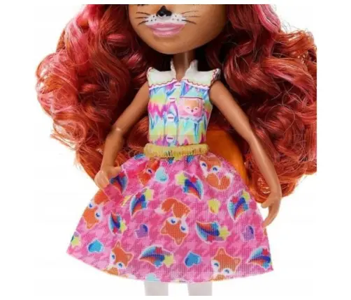 Mattel Enchantimals HNT60 Zestaw Lalka Fennec Fox i Rodzina Lisków