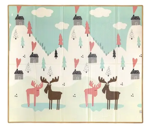 Mata piankowa składana Play Pastel Deer T1