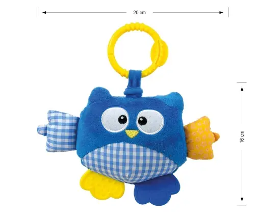 Milly Mally Plush hanging toy - Cutie owl - 2881 BLUE