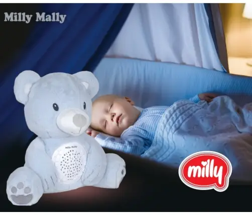 Zabawka pluszowa z Projektorem Milly Bear Blue