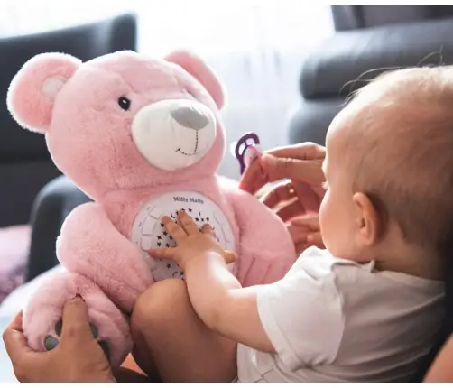 Zabawka pluszowa z Projektorem Milly Bear Pink