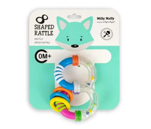 Milly Mally Rattle - Shaped 8 rattle - 0581