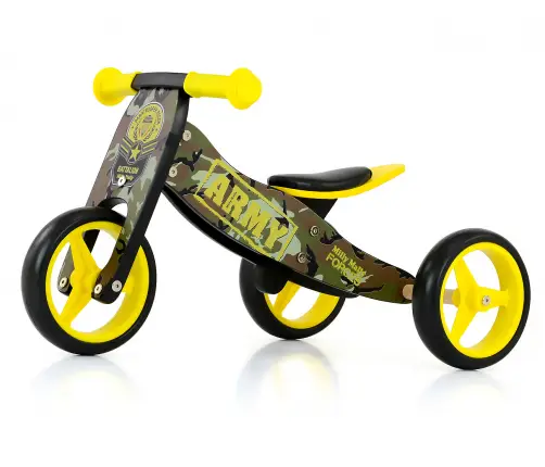 Balansa ritenis Milly Mally Ride On 2in1 Jake Army