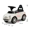 Milly Mally Ride On Fiat 500 White