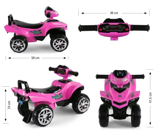 Stumjama mašīna Milly Mally Monster Black Pink