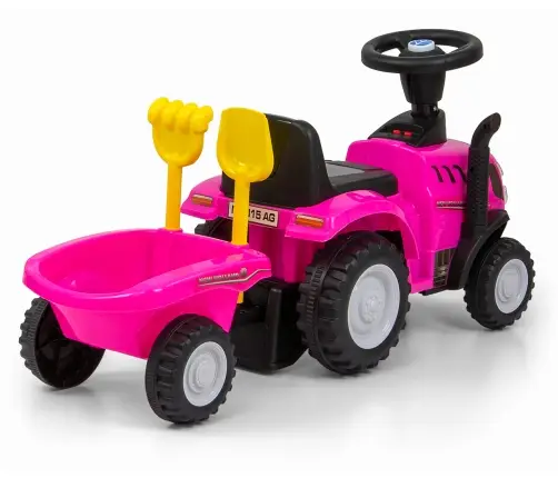 Milly Mally Ride On New Holland T7 Tractor Pink
