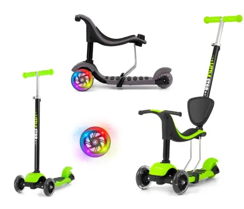 Skrejritenis Milly Mally Little Star Green 3in1 Skrejritenis Milly Mally Little Star Green 3in1