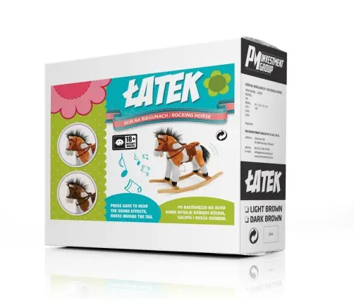 Milly Mally Rocking Horse Łatek Light Brown