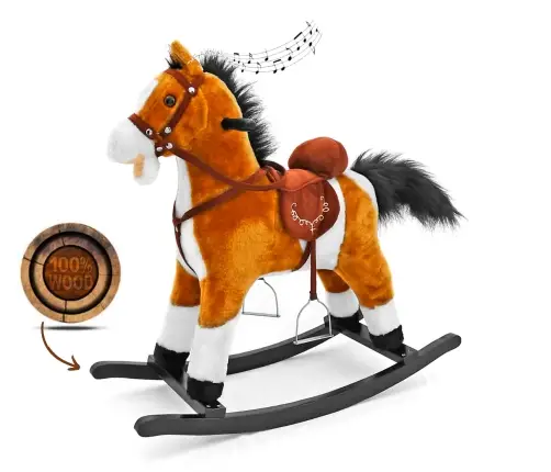Milly Mally Rocking Horse Mustang Light Brown