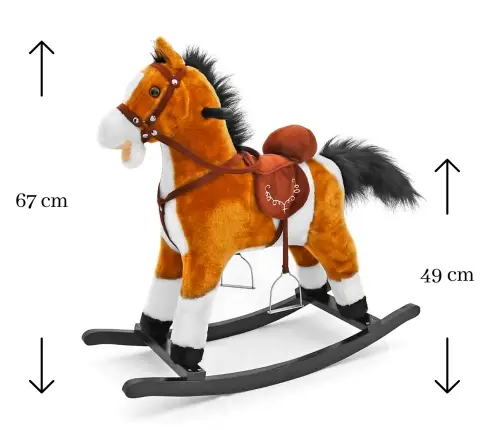 Milly Mally Rocking Horse Mustang Light Brown