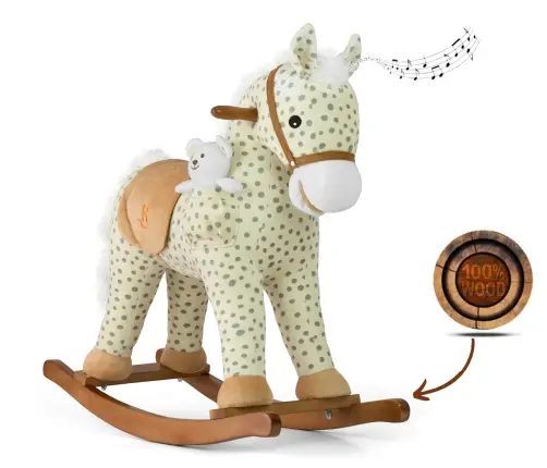 Milly Mally Rocking Horse Pony Gray Dot