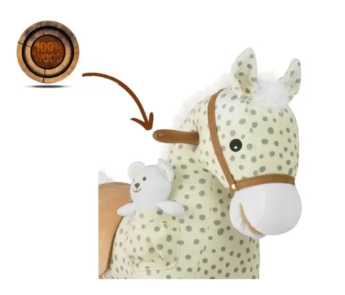 Milly Mally Rocking Horse Pony Gray Dot