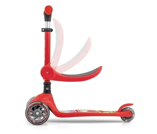 Skrejritenis Milly Mally Fuzzy Red