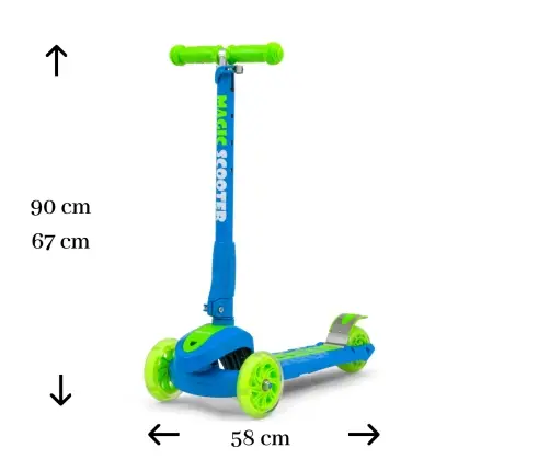 Skrejritenis Milly Mally Magic Blue-Green