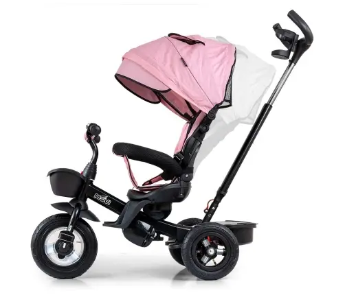 Bērnu trīsritenis Milly Mally Movi Black-Pink